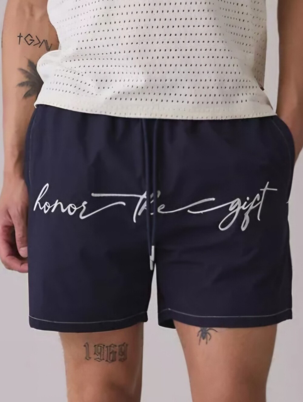 NEW!!! ❤️BUY 2 GET 1 FREE Honor The Gift Cursive Hybrid 5” Swim Trunks